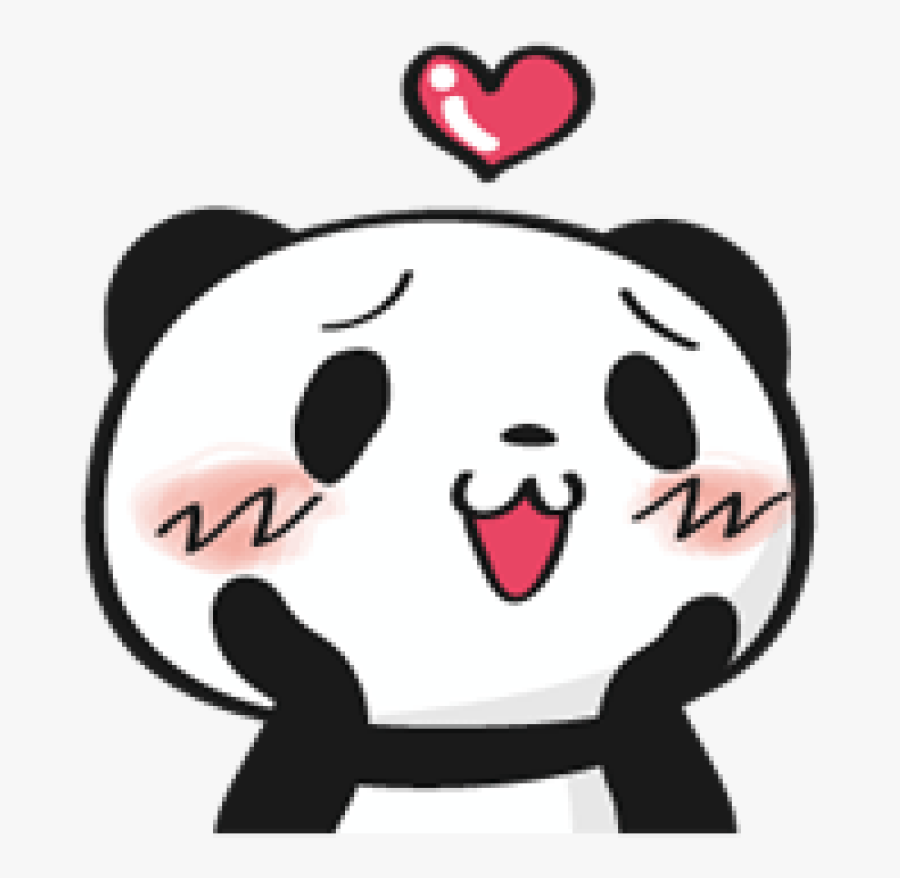 Line Sticker Png Free Download - Line Panda Sticker, Transparent Clipart