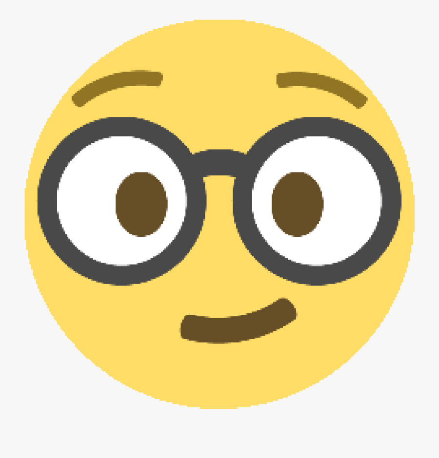 Emoticon Emoji Smiley Nerd Computer Icons - Transparent Background Nerd Emoji, Transparent Clipart