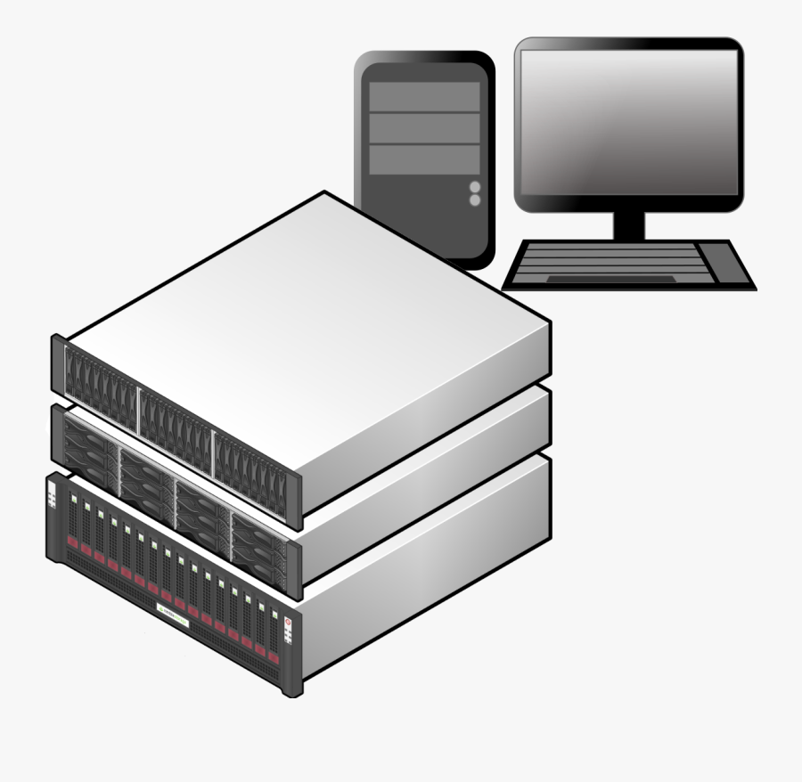 Hdd Rack System Protection - Transparent Background Desktop Computer Clipart, Transparent Clipart