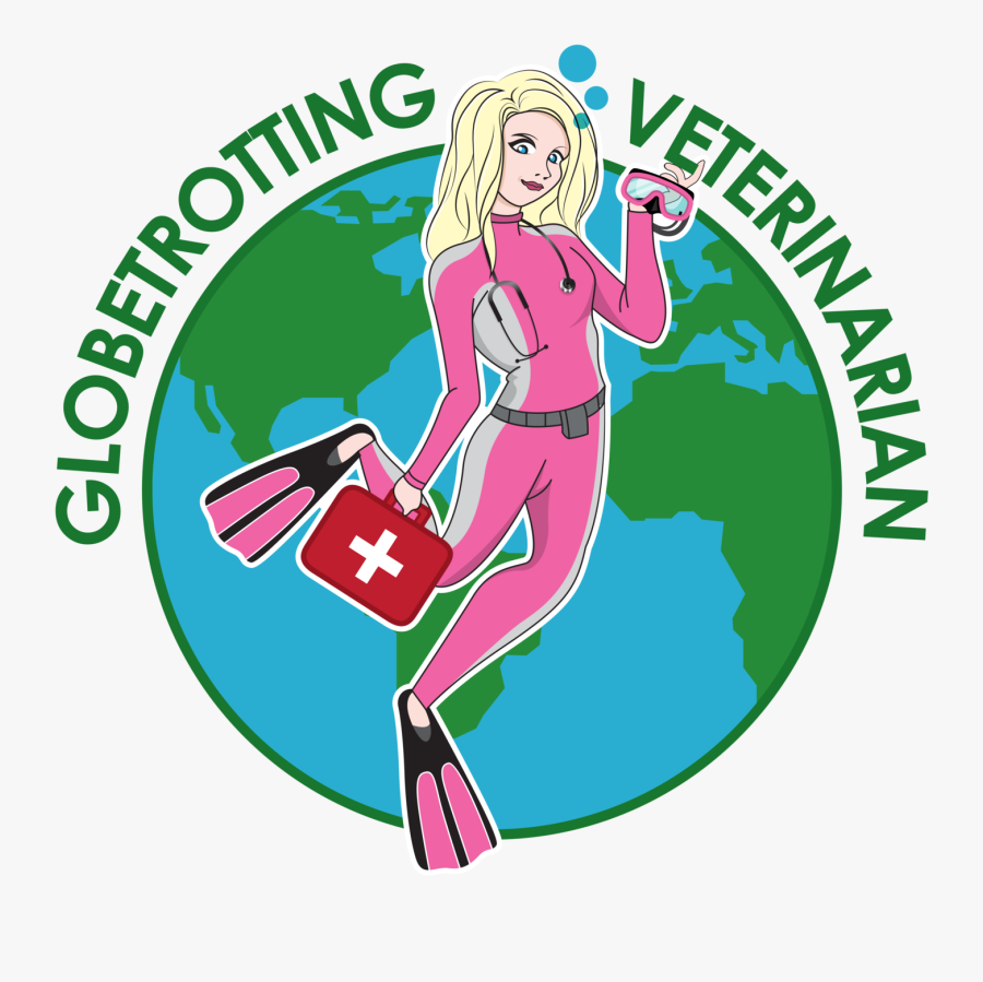 Clipart Girl Veterinarian - Illustration, Transparent Clipart