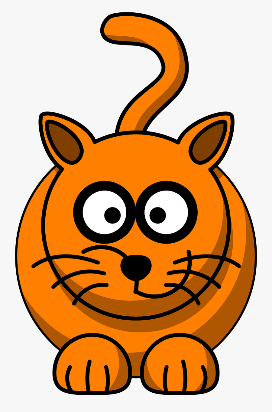 Cat Ginger Panther Free Photo - Cartoon Cat Clipart, Transparent Clipart