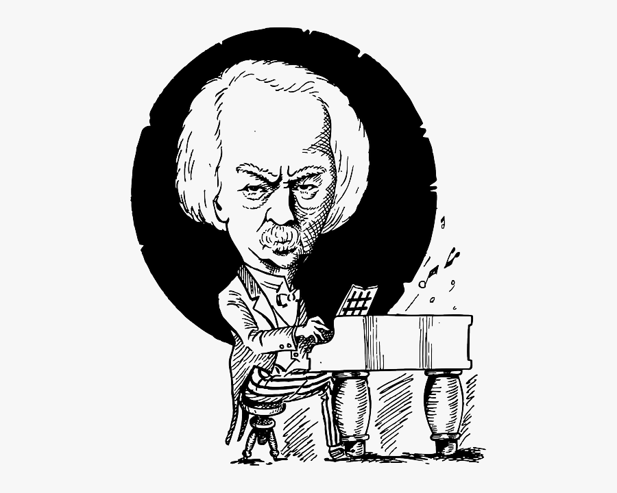 Head, Music, Man, Portrait, Face, Piano, Player, Jan - Ignacy Jan Paderewski Clipart, Transparent Clipart