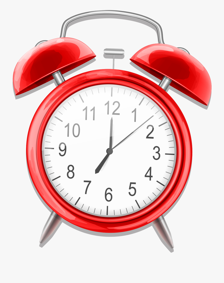 Watch Clipart Alarm Clock - Red Alarm Clock Png, Transparent Clipart