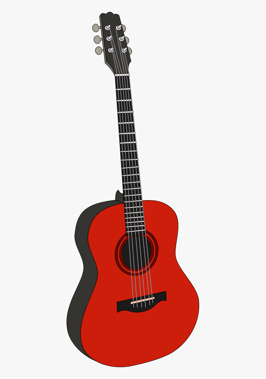 Guitar 1 Clipart By Papapishu - Red Guitar Clipart, Transparent Clipart