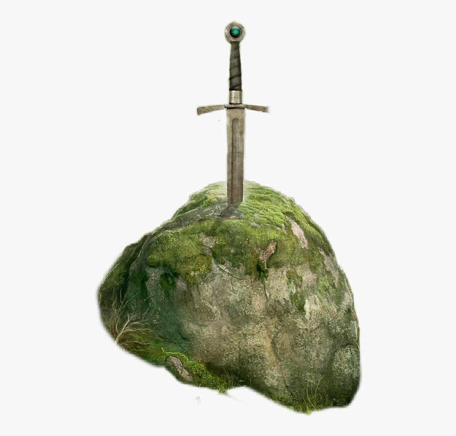 #sword #excalkibur #forest #stone - Sword Stone Png Hd, Transparent Clipart