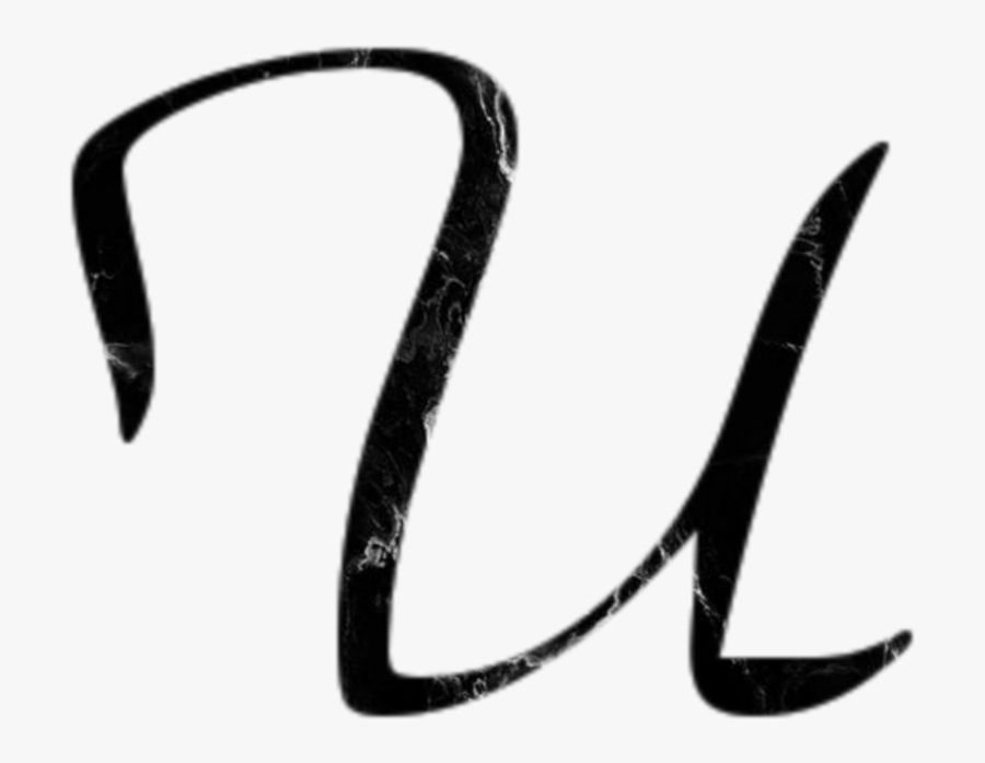 #u #abc #abcd #alfabet #freetoedit #sticker #buchstaben - Calligraphy, Transparent Clipart