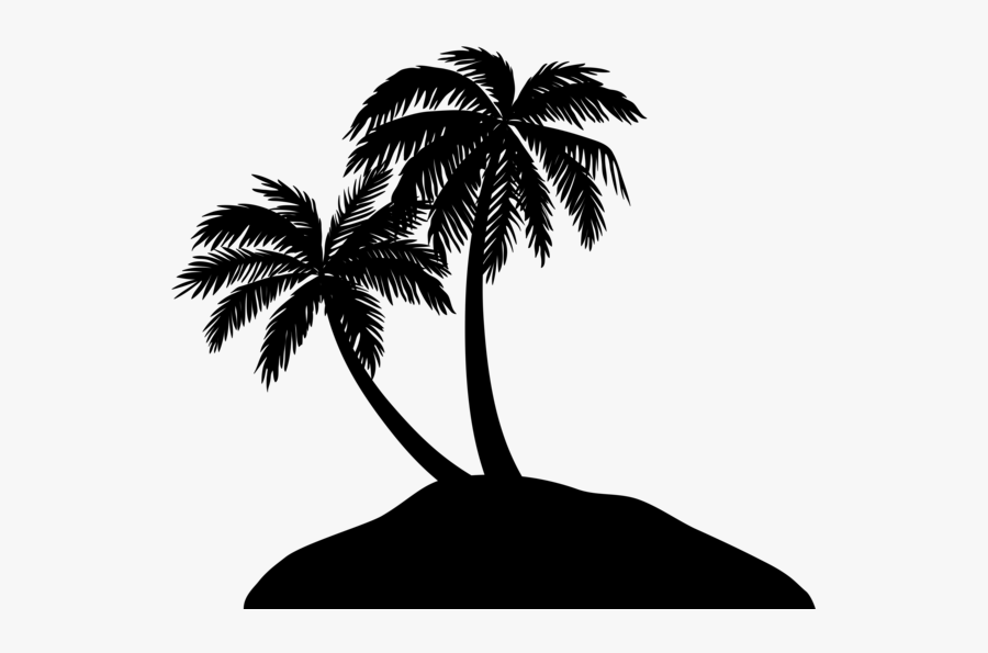 Vector Graphics Illustration Clip Art Image - Silhouette Island Clipart Png, Transparent Clipart