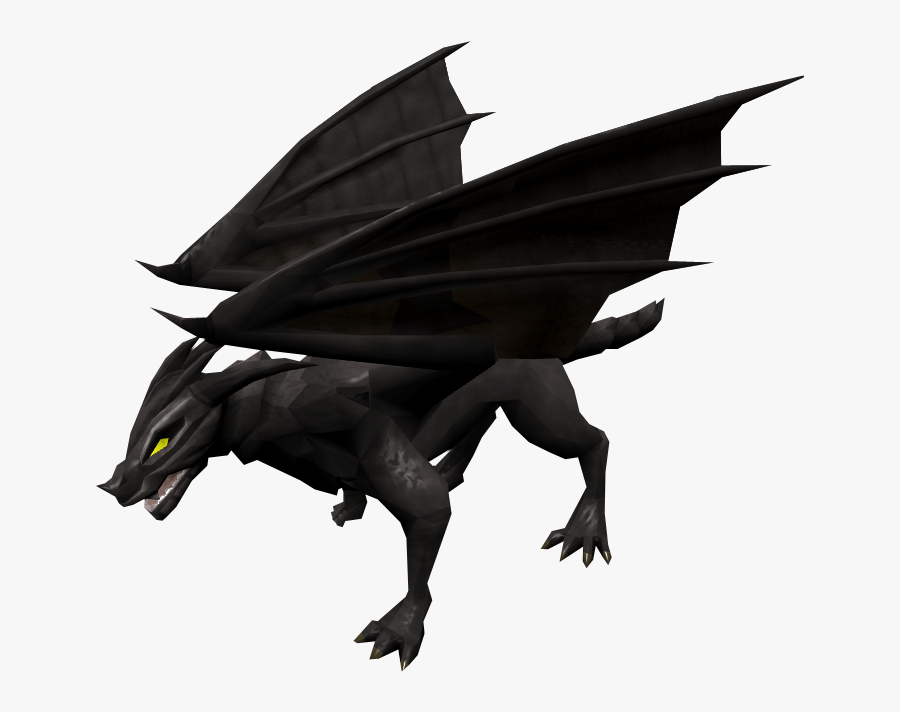 Pictures Of Black Dragons - Runescape Black Dragon, Transparent Clipart