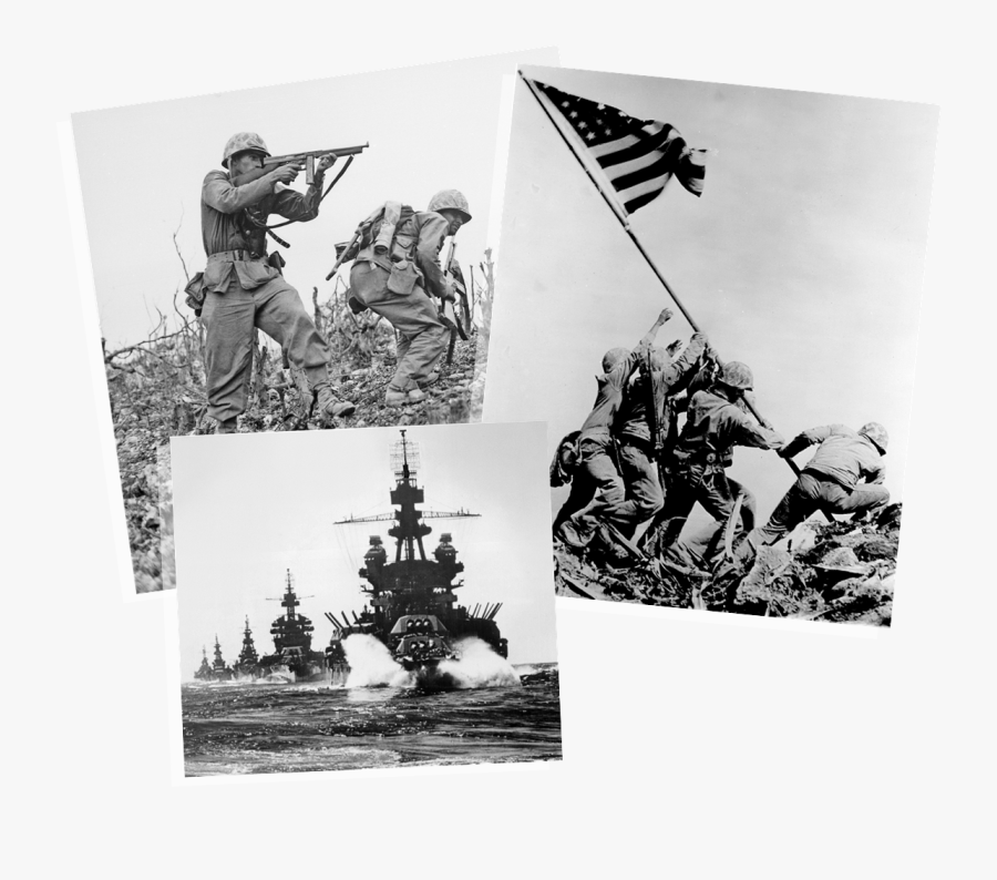 Raising The Flag On Iwo Jima Battle Of Iwo Jima Mount - Marine Corps Memorial Original, Transparent Clipart