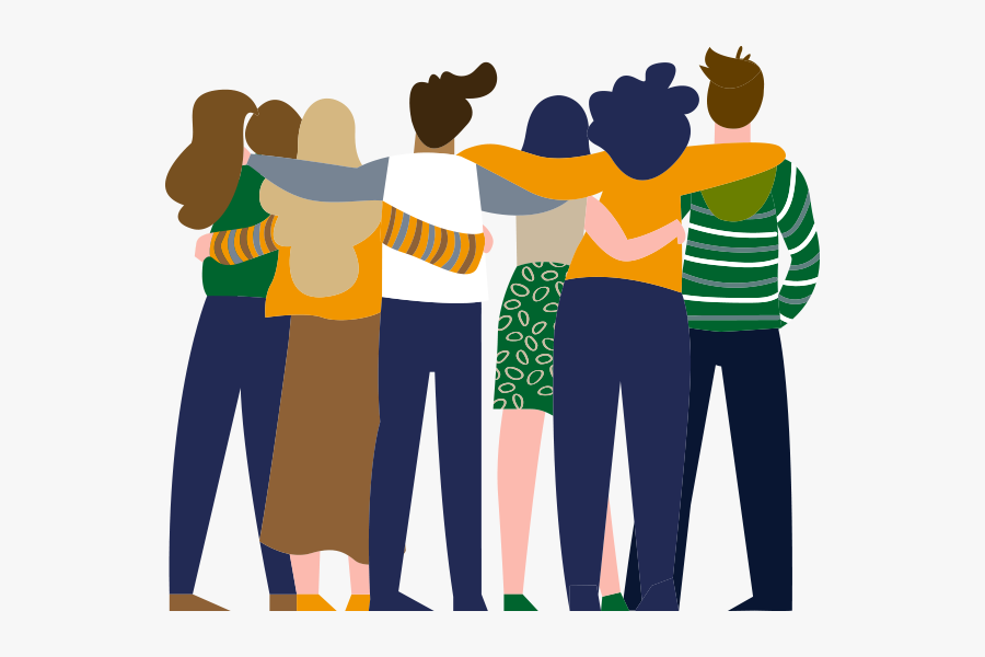 Friends Looking Into The Future Together - Friendship Day Poster Making, Transparent Clipart