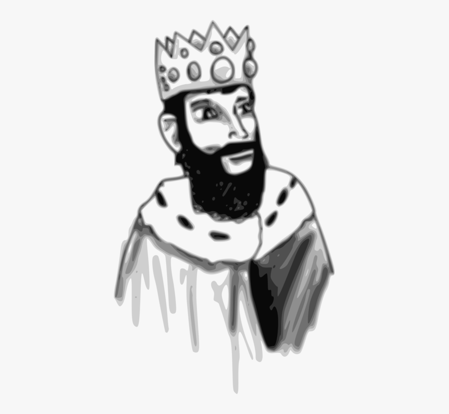 Human Behavior,head,art - King Cartoon Images Black And White, Transparent Clipart