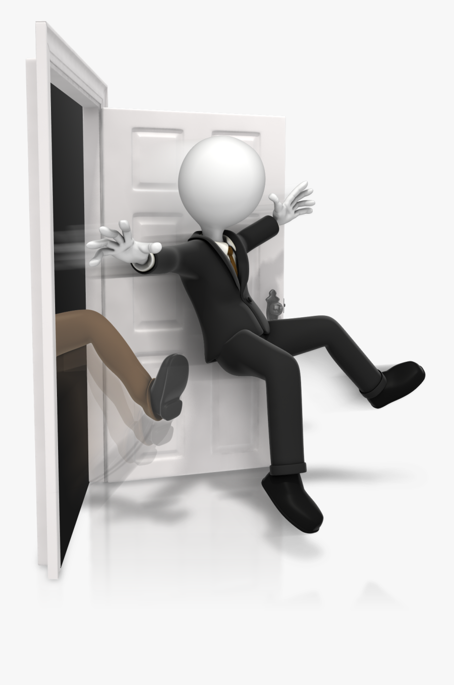 Kicking Out Of House, Transparent Clipart