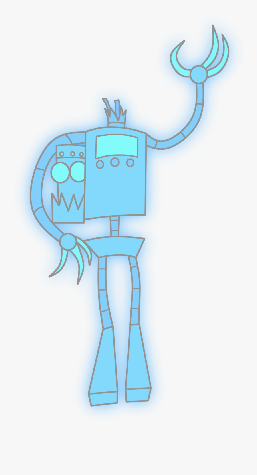 Robotghost - Cartoon, Transparent Clipart
