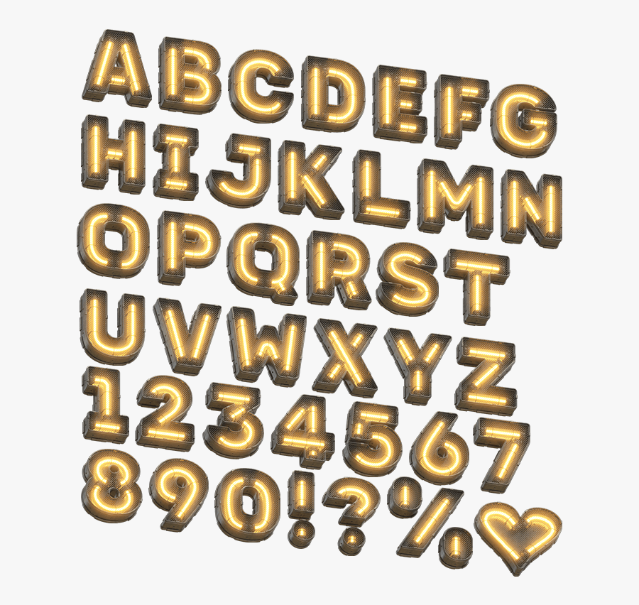 Clip Art Futuristic Typography - Poster, Transparent Clipart