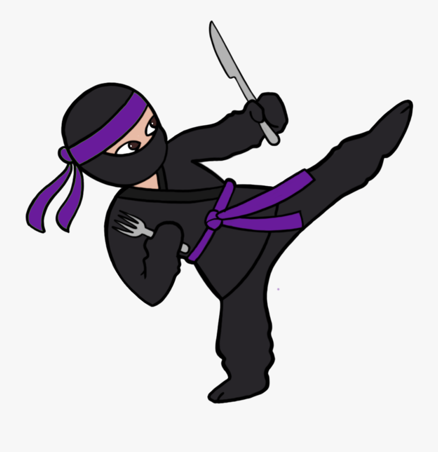 Perth Nutrition Coach Ninja Kick - Cartoon, Transparent Clipart