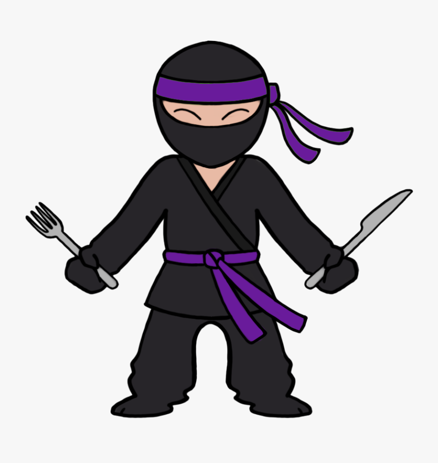 Perth Nutrition Coach Ninja Stand Purple - Cartoon, Transparent Clipart