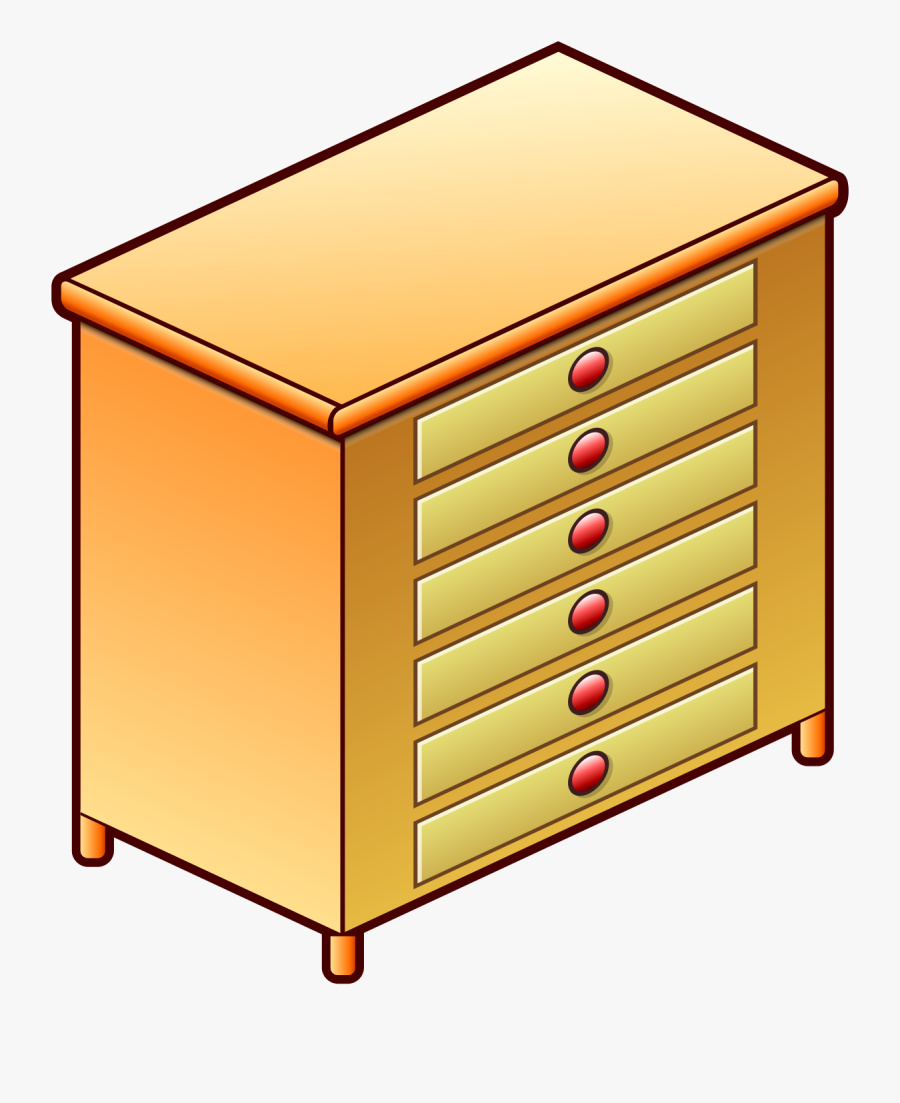 Clip Art Royalty Free Dresser Clipart Chest Drawer - Perspective Axonométrique, Transparent Clipart