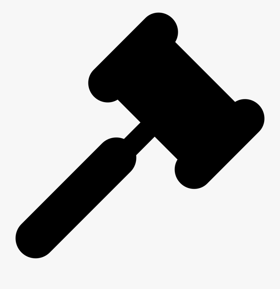 Transparent Mallet Png - Hammer Icon Black, Transparent Clipart