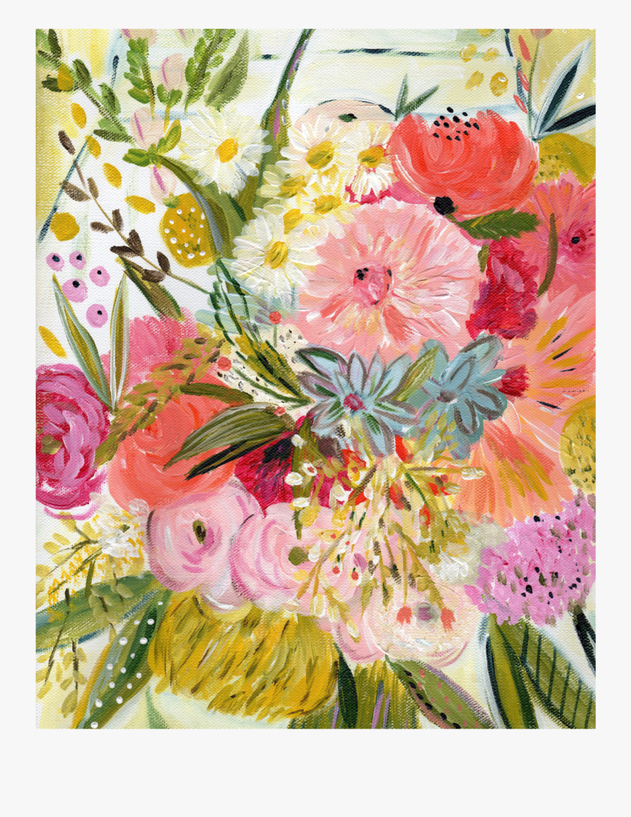 A Bouquet For Jeni [art Print]"
 Class="lazyload Lazyload - Bouquet, Transparent Clipart