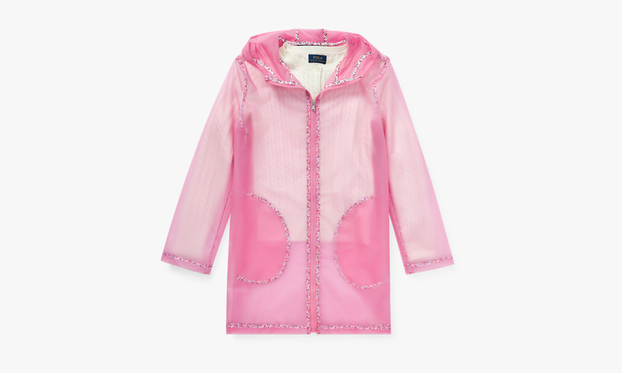 Floral Transparent - Pink Transparent Raincoat, Transparent Clipart