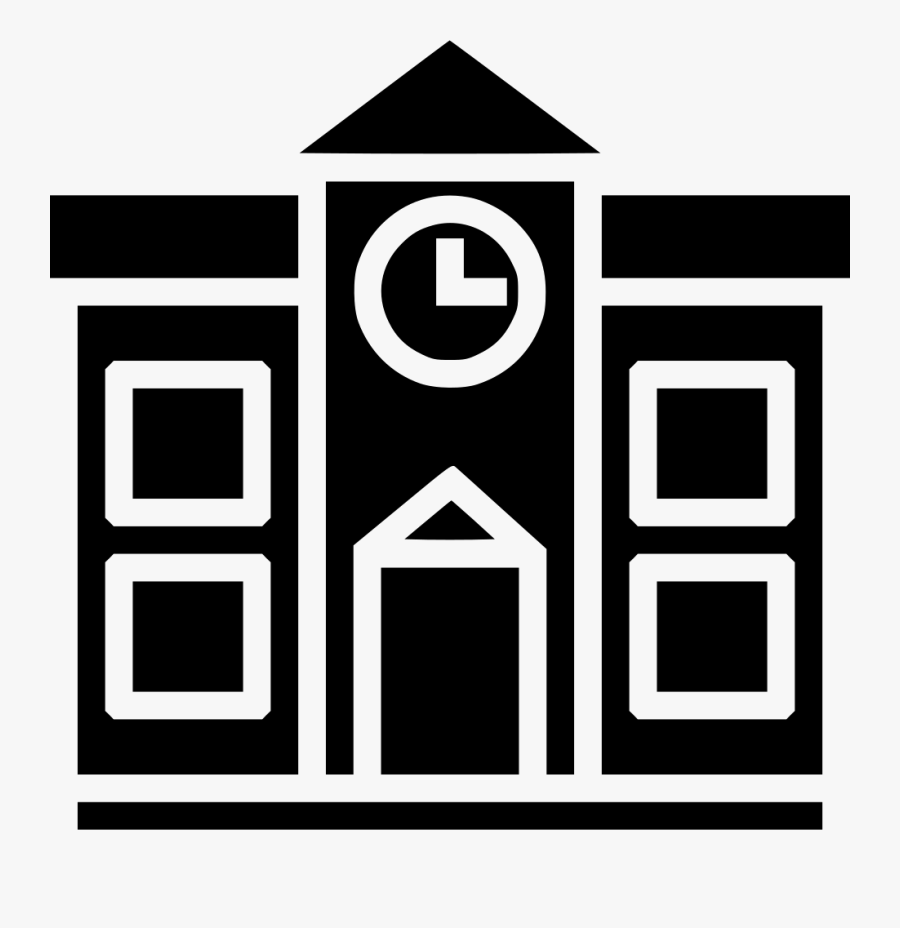 Transparent School Building Png - Symbol School Circle Png, Transparent Clipart