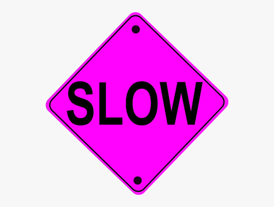 Slow Road Sign - Çek Arabanı, Transparent Clipart