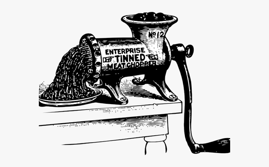 Meat Grinder Vintage, Transparent Clipart
