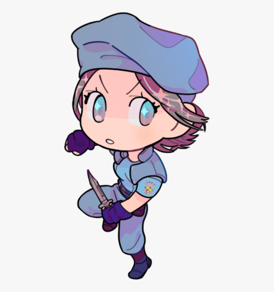 Free Png Download Jill Valentine Fanart Chibi Png Images - Fan Art Jill Valentine, Transparent Clipart