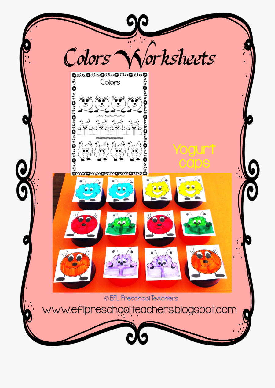 Esl Color Unit Worksheets And Them Place Each Monster - Illustration, Transparent Clipart