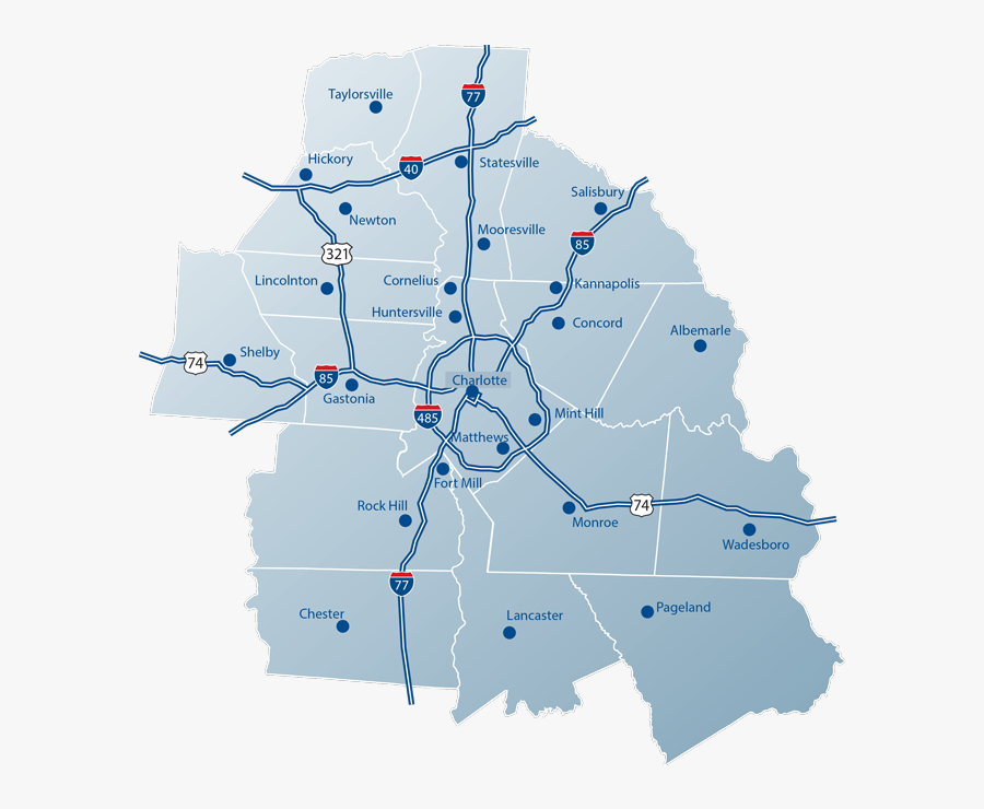 Charlotte Nc County Map , Free Transparent Clipart - ClipartKey