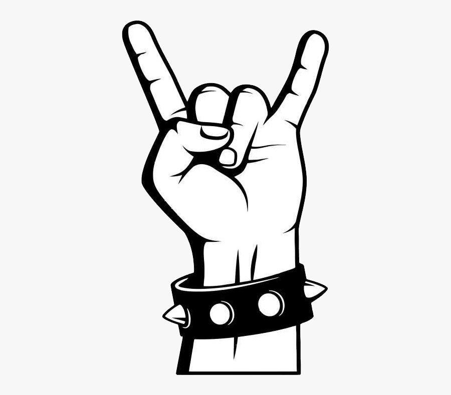 Punk Rock Png - Mao De Rock Png, Transparent Clipart