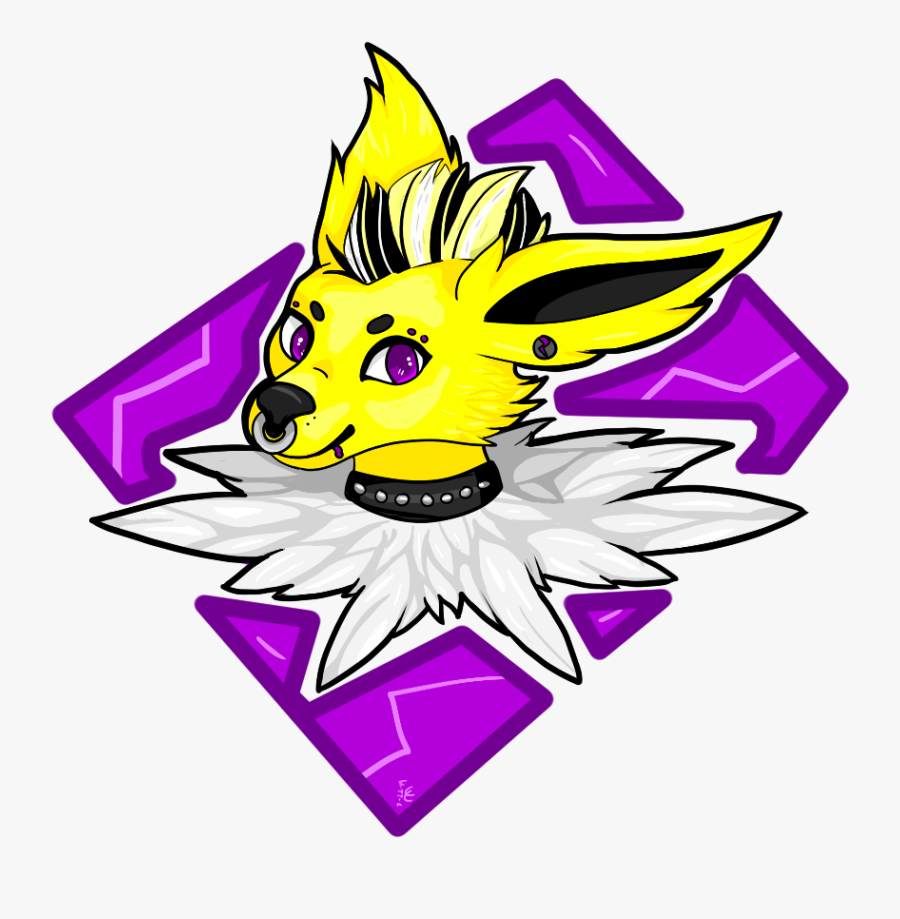 Jolteon Gone Punk, Transparent Clipart