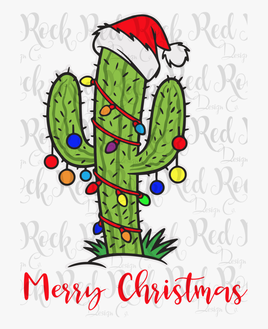 Cactus Png Christmas - Christmas Cactus Clipart, Transparent Clipart