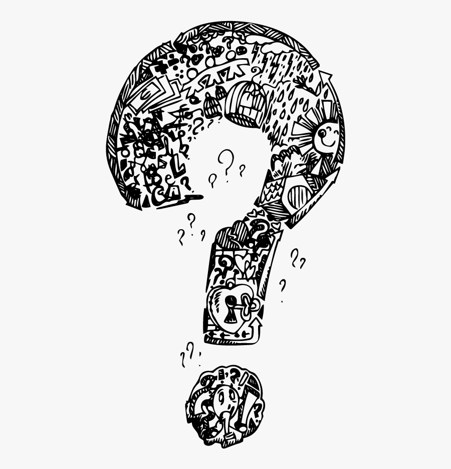Zentangle Question Mark - Question Mark Question Hd, Transparent Clipart