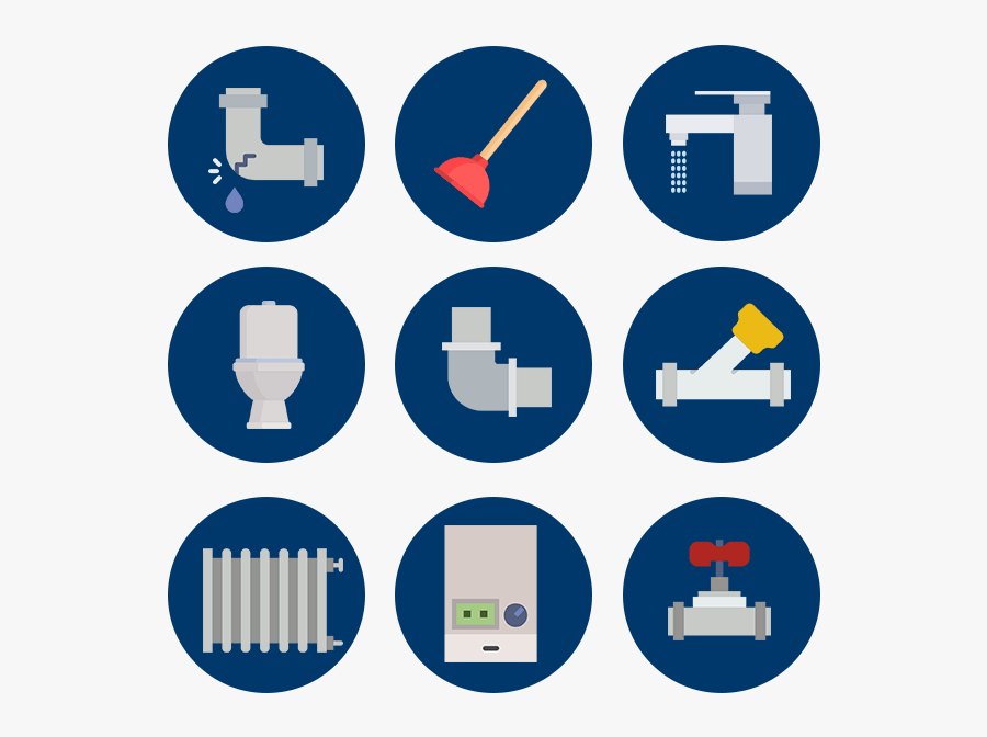Iconos De Servicios De Fontaneria - Icon, Transparent Clipart