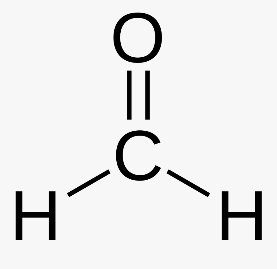 Formaldehyde Structure, Transparent Clipart