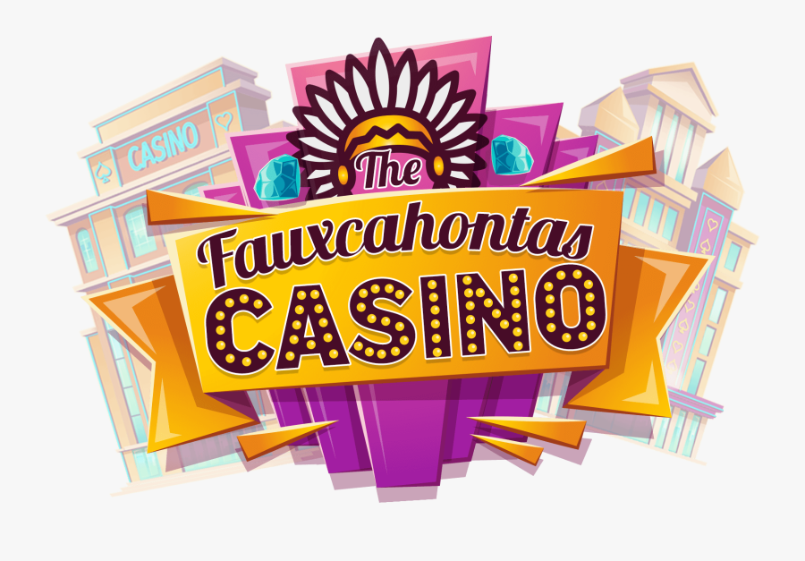 Fauxcahontas Casino Sign, Transparent Clipart