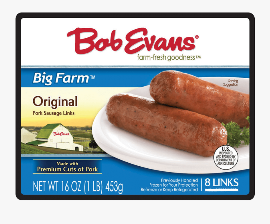 Clip Art Big Sausage - Bob Evans Mashed Potatoes, Transparent Clipart
