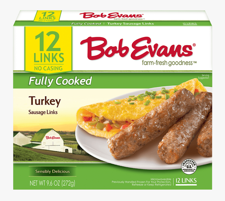 Clip Art Bob Evans Fully Sausage - Bob Evans Mashed Potatoes, Transparent Clipart