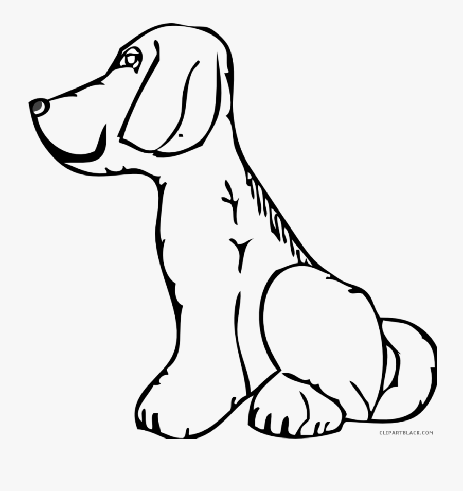Transparent Funny Dog Clipart - Clip Art Black And White Dog, Transparent Clipart