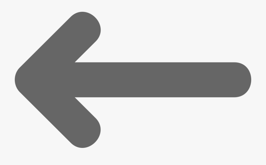 Long And Small Design Arrow Left - Sign, Transparent Clipart