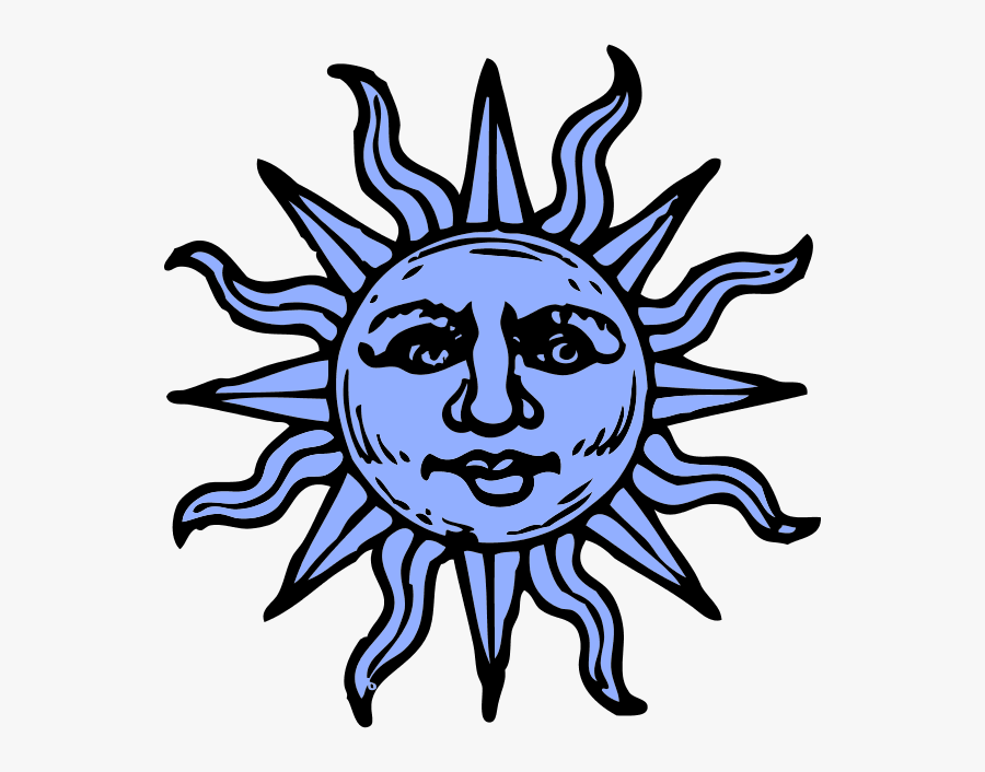 Sun Face Clip Art - Apollo God Of Sun Symbol, Transparent Clipart