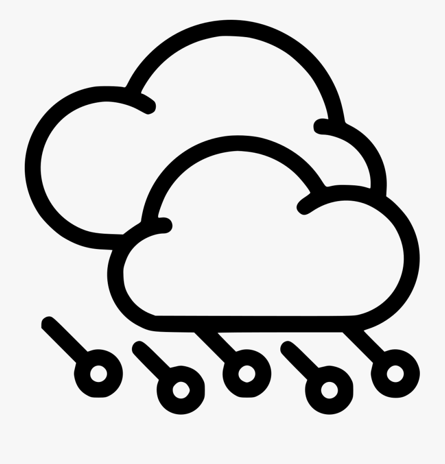 Hailstorm - Foggy Drawing, Transparent Clipart