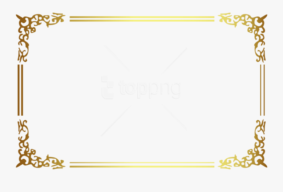 Transparent Clipart In Photoshop - Gold Frame Border Png, Transparent Clipart