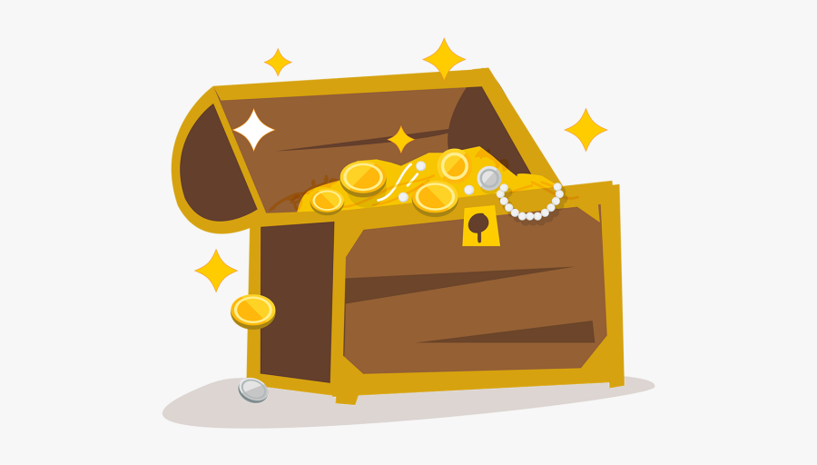 Treasure With Golden Png - Tesoro Vector, Transparent Clipart