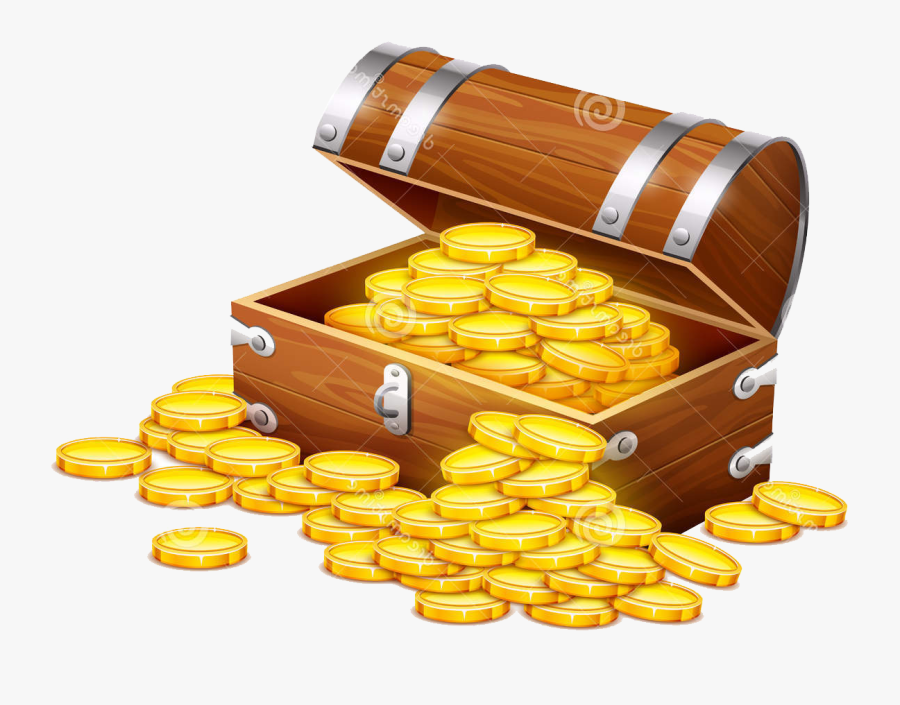 Gold Coin Piracy Treasure - Gold Coin, Transparent Clipart