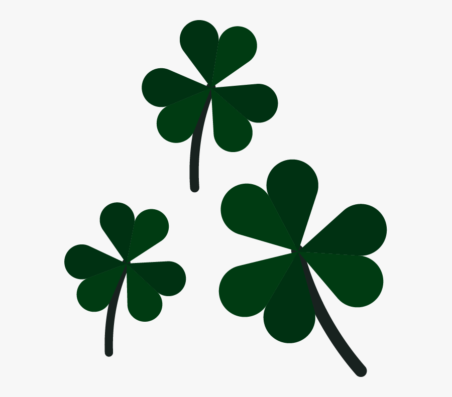 Saint Patrick"s Day Countdown Messages Sticker-9 - Shamrock, Transparent Clipart