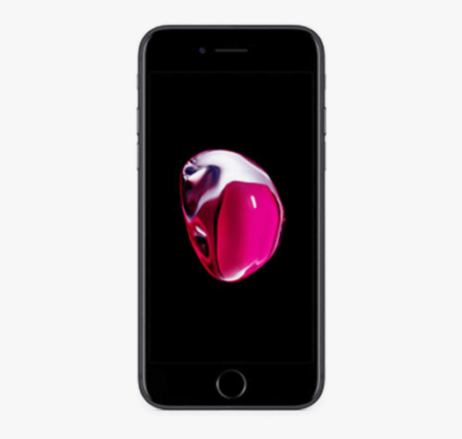 Apple Iphone 7 32gb - Iphone 7s Black Front, Transparent Clipart