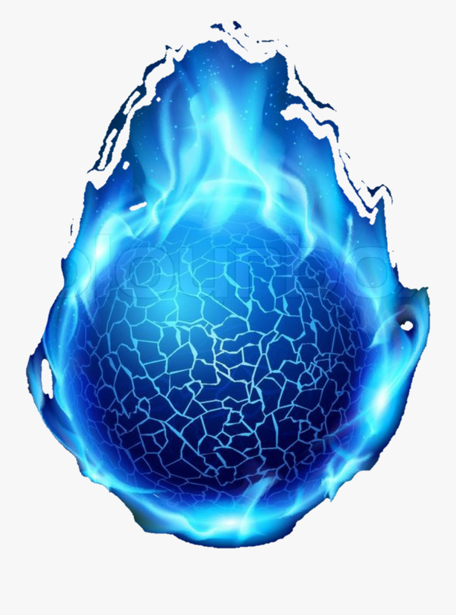 Transparent Fireball Clipart - Blue Fire Ball Png, Transparent Clipart