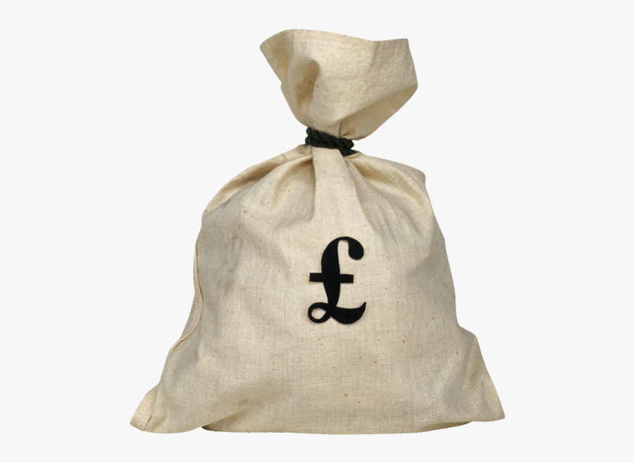 Bag Of English Money, Transparent Clipart